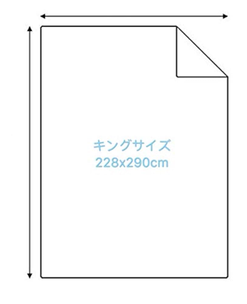 Amazon｜綿100％228x290cmフラットシーツキングサイズ、白